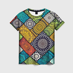 Футболка женская Patterned mosaic, цвет: 3D-принт