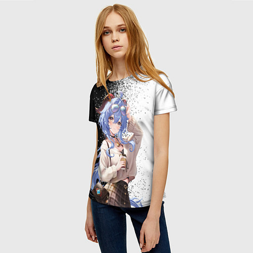 Женская футболка Гань юй в современности / 3D-принт – фото 3
