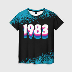 Футболка женская Made in 1983: vintage art, цвет: 3D-принт