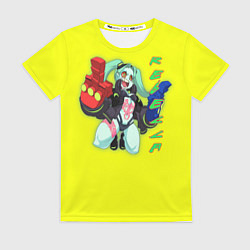 Футболка женская Ребекка - Киберпанк аниме, цвет: 3D-принт