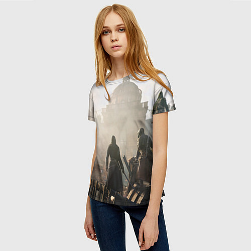 Женская футболка Революция ассасинов / 3D-принт – фото 3