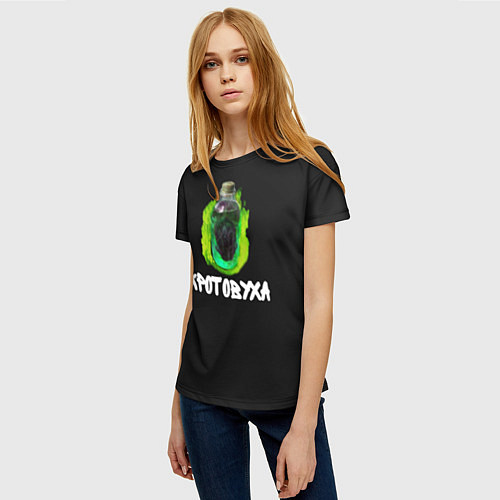 Женская футболка Кротовуха Ядрёное варево / 3D-принт – фото 3