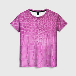Футболка женская Кожа - текстура - pink, цвет: 3D-принт