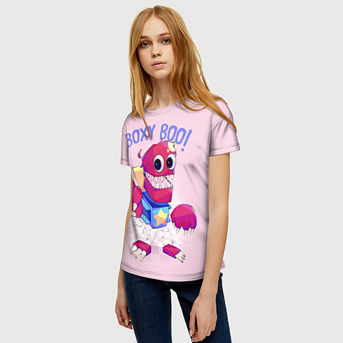 Женская футболка Project Playtime Boxy Boo / 3D-принт – фото 3