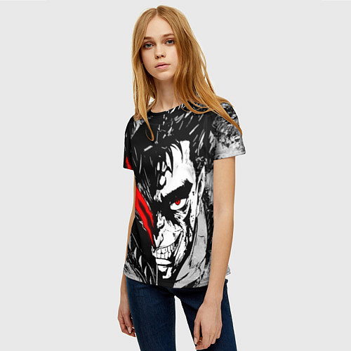 Женская футболка Берсерк - доспехи зверя / 3D-принт – фото 3
