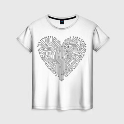 Футболка женская Heart neurons, цвет: 3D-принт