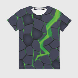 Женская футболка Зелёный неон