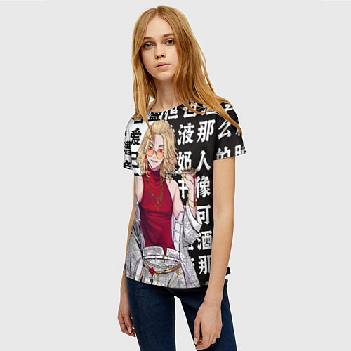 Женская футболка Майки на стиле - токийские мстители / 3D-принт – фото 3