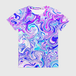 Женская футболка Акварельные линии