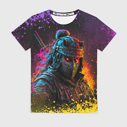 Женская футболка Адский самурай