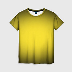 Футболка женская Желтый градиент, цвет: 3D-принт