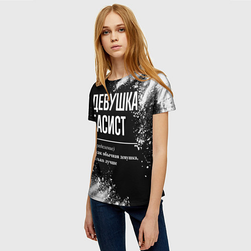 Женская футболка Определение: девушка басист / 3D-принт – фото 3
