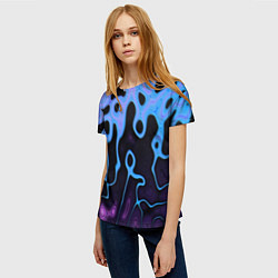 Футболка женская Смешение фракций, цвет: 3D-принт — фото 2