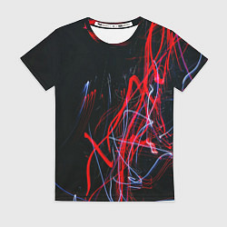 Футболка женская Дым искры цветные, цвет: 3D-принт