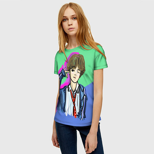 Женская футболка Динамит Ви / 3D-принт – фото 3