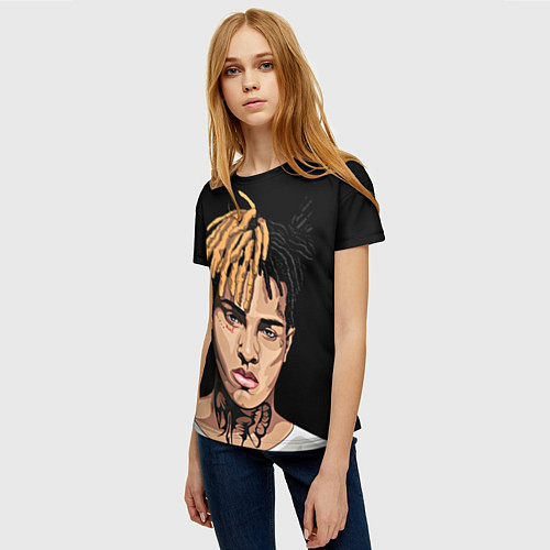 Женская футболка XXXTentacion art / 3D-принт – фото 3