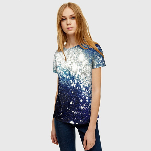 Женская футболка Необъятные просторы вселенной / 3D-принт – фото 3