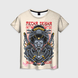 Футболка женская Geisha with swords, цвет: 3D-принт