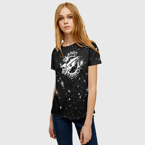 Женская футболка Футурама межпланетный экспресс / 3D-принт – фото 3