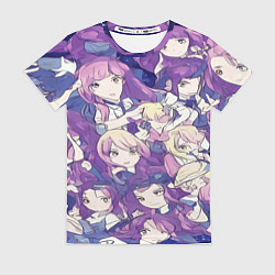 Футболка женская Японские девушки в стиле анимэ, цвет: 3D-принт
