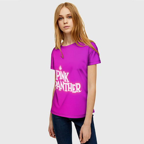 Женская футболка Pink panther / 3D-принт – фото 3