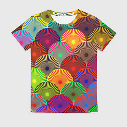 Футболка женская Multicolored circles, цвет: 3D-принт