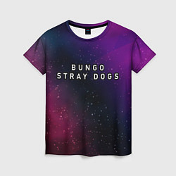 Женская футболка Bungo Stray Dogs gradient space