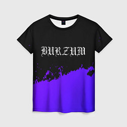 Футболка женская Burzum purple grunge, цвет: 3D-принт