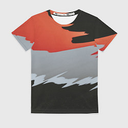 Футболка женская Тройной стиль цветов, цвет: 3D-принт