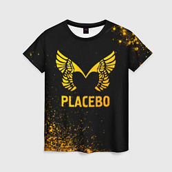 Футболка женская Placebo - gold gradient, цвет: 3D-принт
