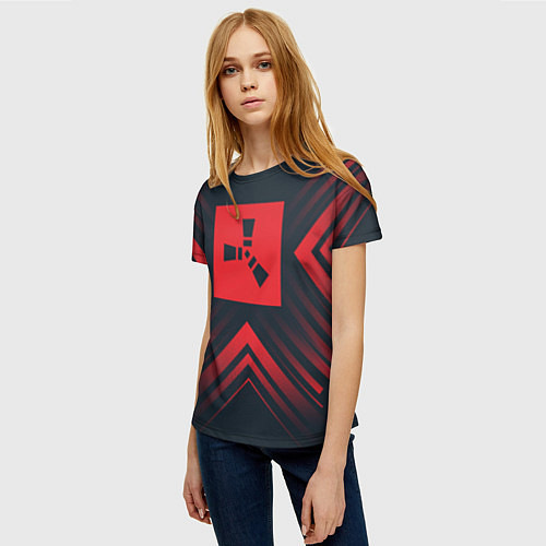 Женская футболка Символ Rust / 3D-принт – фото 3
