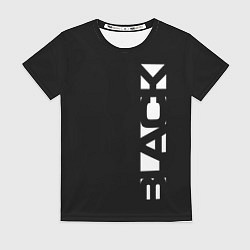 Футболка женская Black minimalistik, цвет: 3D-принт