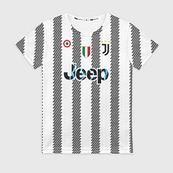 Футболка женская Поль Погба Ювентус форма 2223 домашняя, цвет: 3D-принт