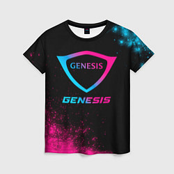 Футболка женская Genesis - neon gradient, цвет: 3D-принт