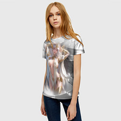 Футболка женская Аниме девушка в откровенном костюме, цвет: 3D-принт — фото 2