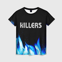 Футболка женская The Killers blue fire, цвет: 3D-принт