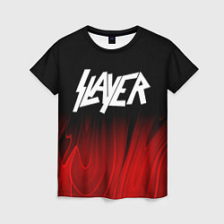 Футболка женская Slayer red plasma, цвет: 3D-принт