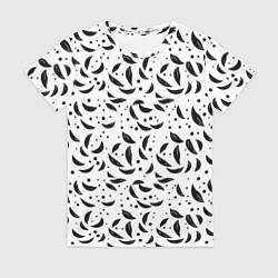 Женская футболка Черный листопад