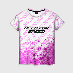 Футболка женская Need for Speed pro gaming: символ сверху, цвет: 3D-принт
