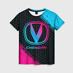 Футболка женская Changan - neon gradient, цвет: 3D-принт