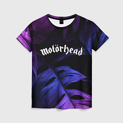 Футболка женская Motorhead neon monstera, цвет: 3D-принт