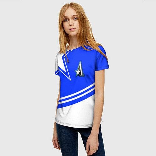 Женская футболка Team Aster / 3D-принт – фото 3