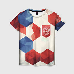 Футболка женская Большие плиты герб России, цвет: 3D-принт