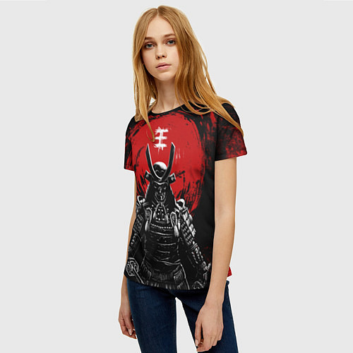 Женская футболка Bloody Samurai / 3D-принт – фото 3