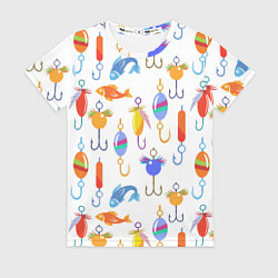 Футболка женская Рыбалочка, цвет: 3D-принт