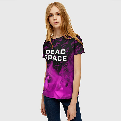 Женская футболка Dead Space pro gaming: символ сверху / 3D-принт – фото 3
