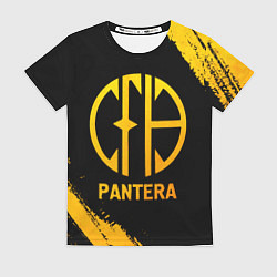 Футболка женская Pantera - gold gradient, цвет: 3D-принт