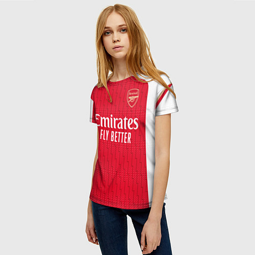 Женская футболка Тьерри Анри Арсенал Лондон форма домашняя / 3D-принт – фото 3