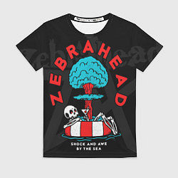 Футболка женская Zebrahead - atomic skeleton, цвет: 3D-принт