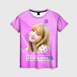 Футболка женская Blackpink Lisa pink, цвет: 3D-принт